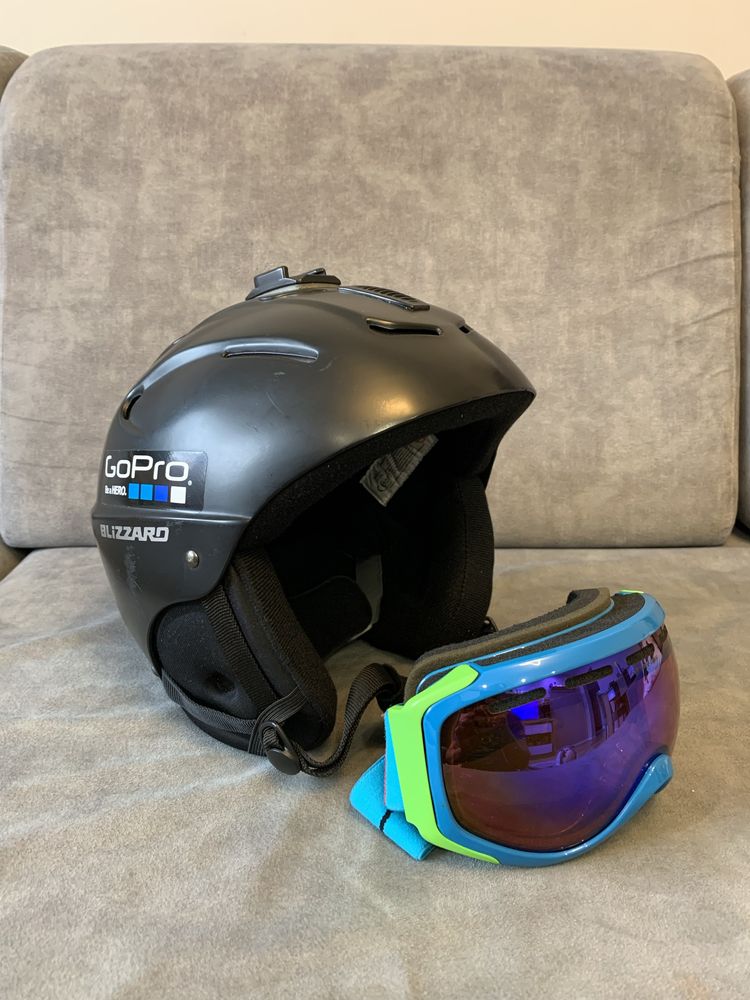 Kask Blizzard na snowboard narty rozmiar L, 58-62 cm + gogle Arctica.