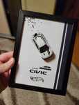 Картина 3д з Машинкою Hot wheels Honda Civic  (формат а5)