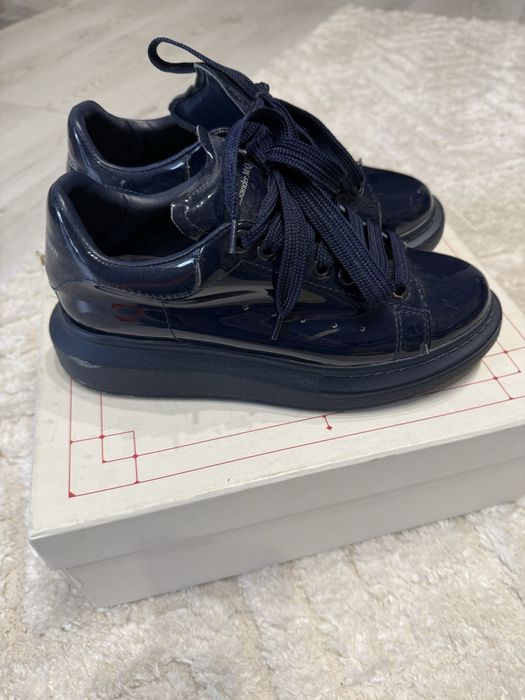 Чоботи Alexander McQUEEN синего кольру