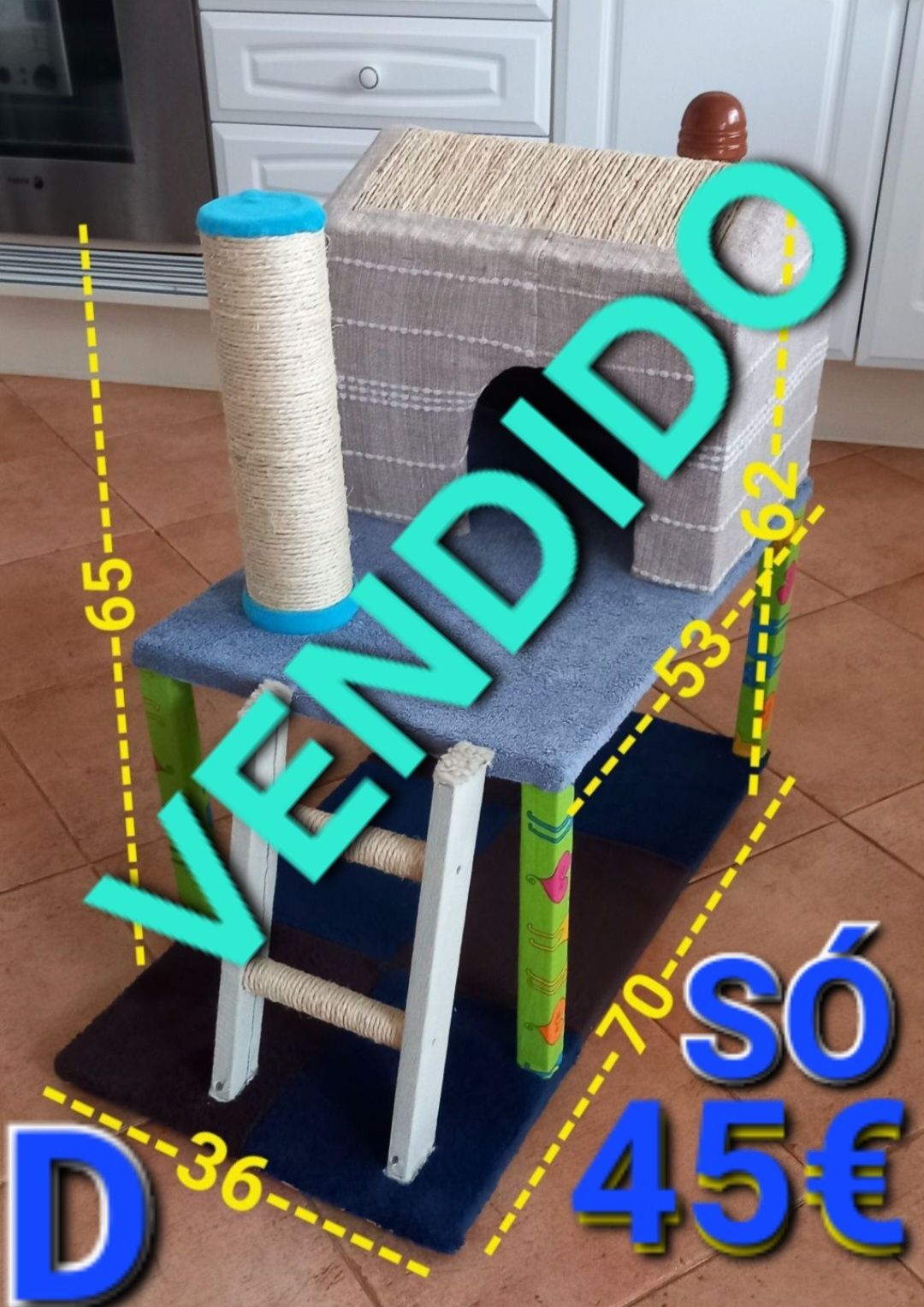 ARRANHADORes DE GATO.Modelo e padrão único.Sala,Quarto,Cozinha,Varanda