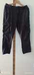 Grafitowe spodnie cargo S