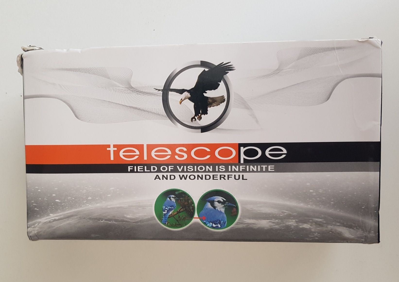 Telescopio para ampliar imagéns