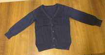 Sweterek rozpinany granatowy r. 98-104