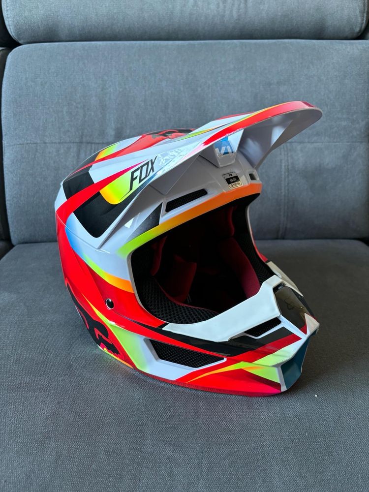 FOX V1 Motif  Kask motocyklowy cross enduro pitbike YM 49-50