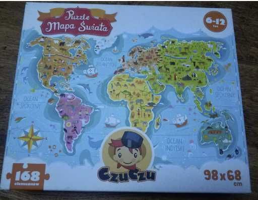 Puzzle Czu czu mapa świata kompletne