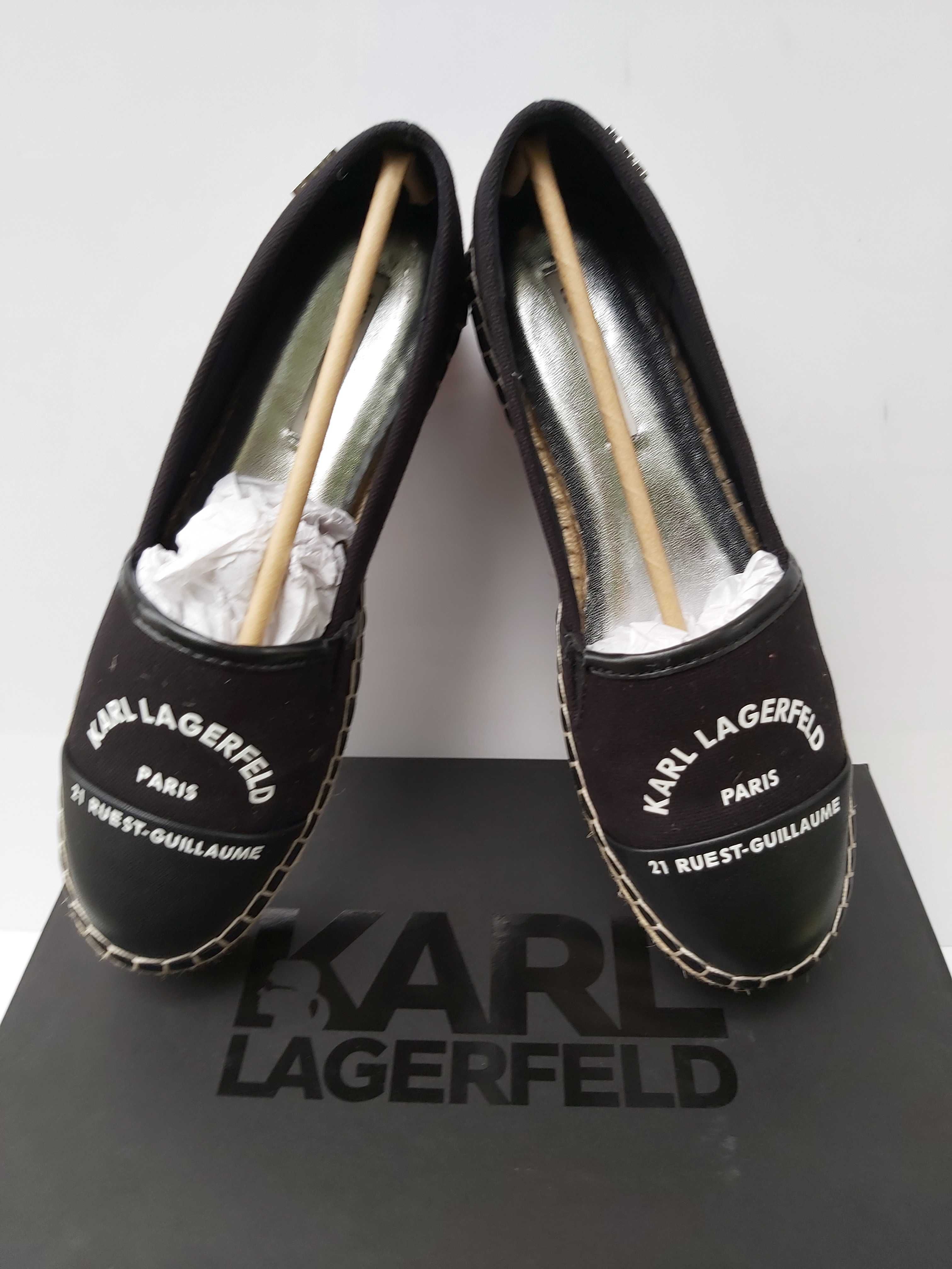 NOWE buty KARL LAGERFELD espadryle rozmiar 38 mokasyny