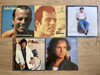 5 discos LPs Julio Iglesias / Roberto Carlos