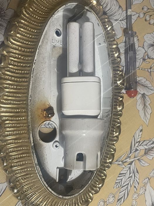 Glashutte Limburg lampa kinkiet scienny krysztalowa mala złota