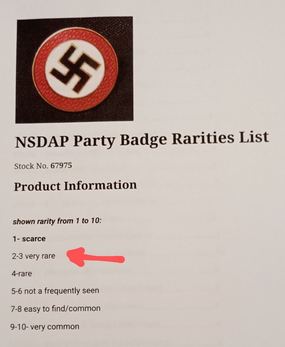 Militaria III Reich Wehrmacht Pin partido NSDAP