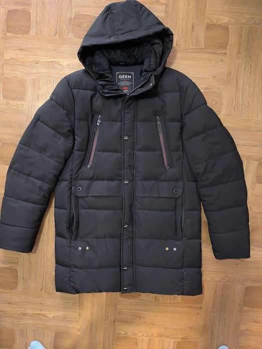 Зимняя мужская куртка удлинённая