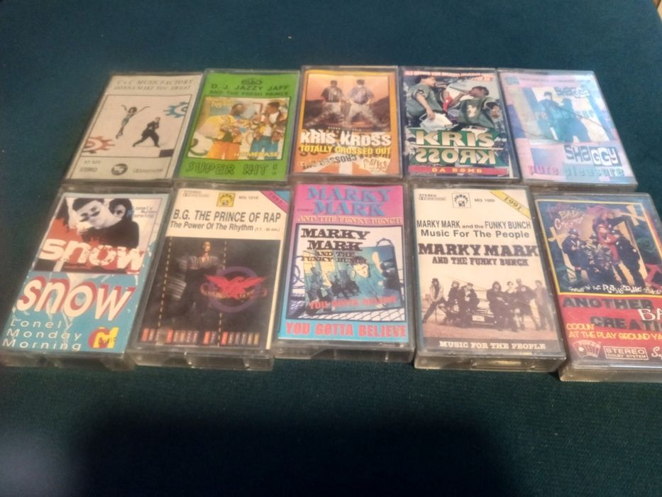 Kasety hip hop  10 szt. z lat 90