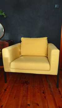 Ikea Koarp obicie na fotel pokrowiec żółty