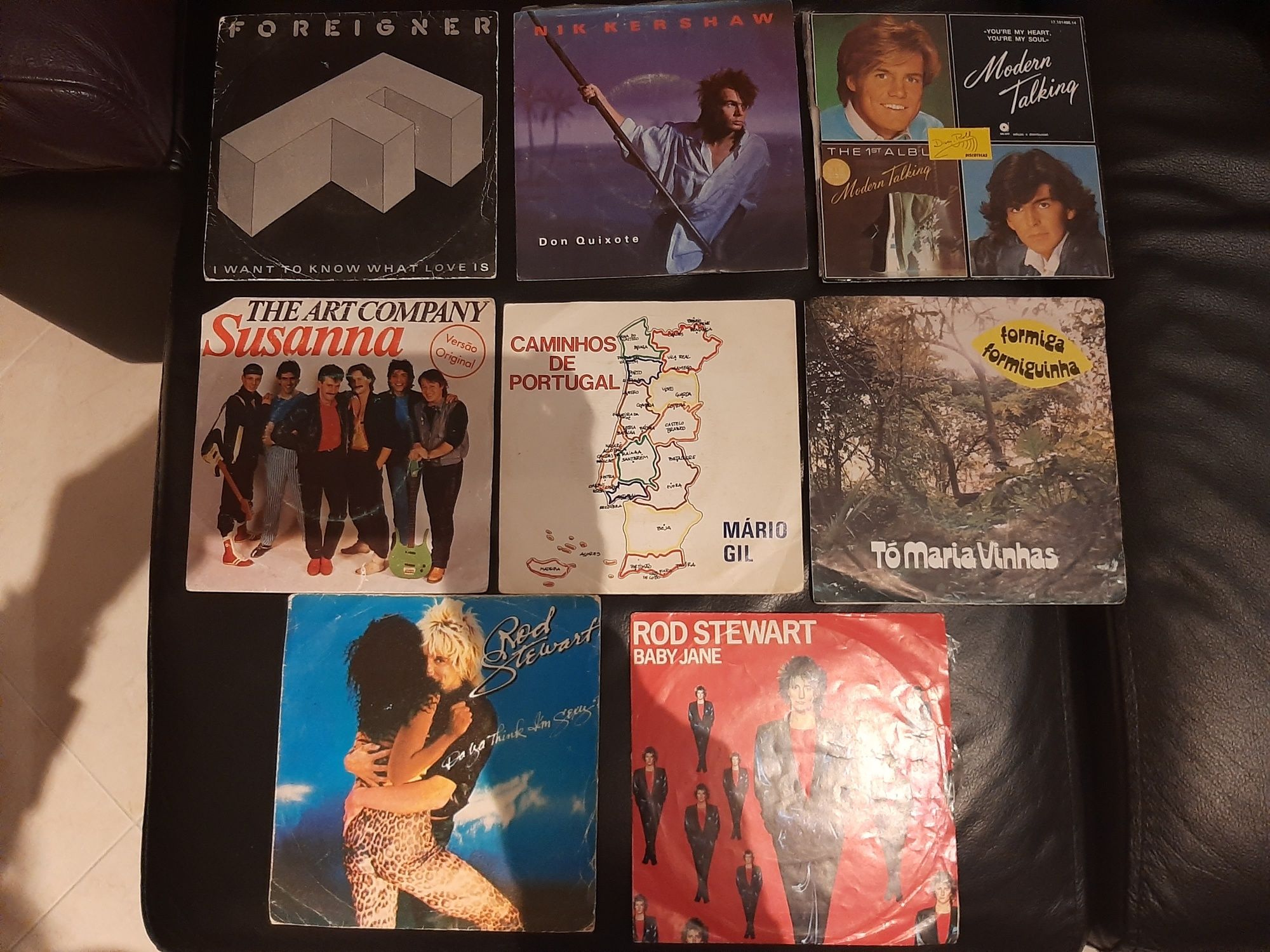Vinil singles Rod Stewart Foreigner Nik Kershaw Modern Talking sussana