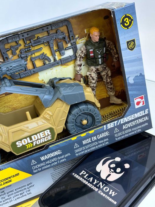 Дитячий набір Chap Mei / Солдатики набор джип, машинка *