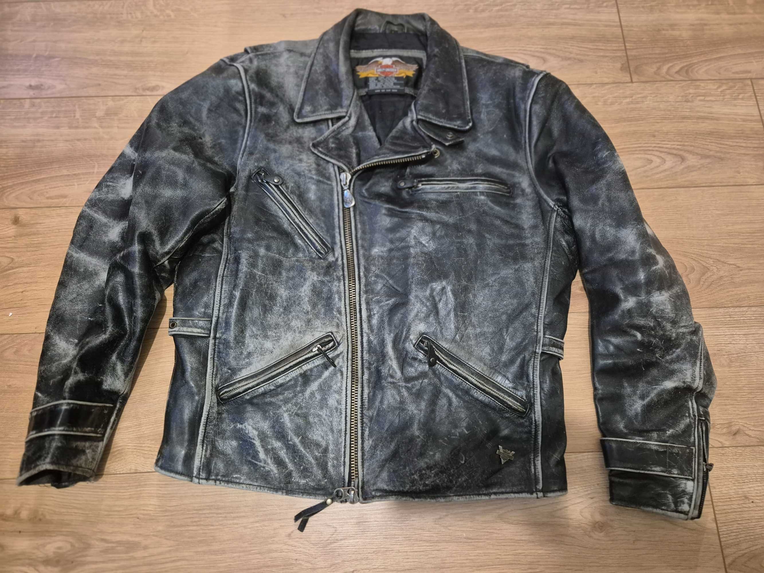 Casaco coçado Harley Davidson tamanho L