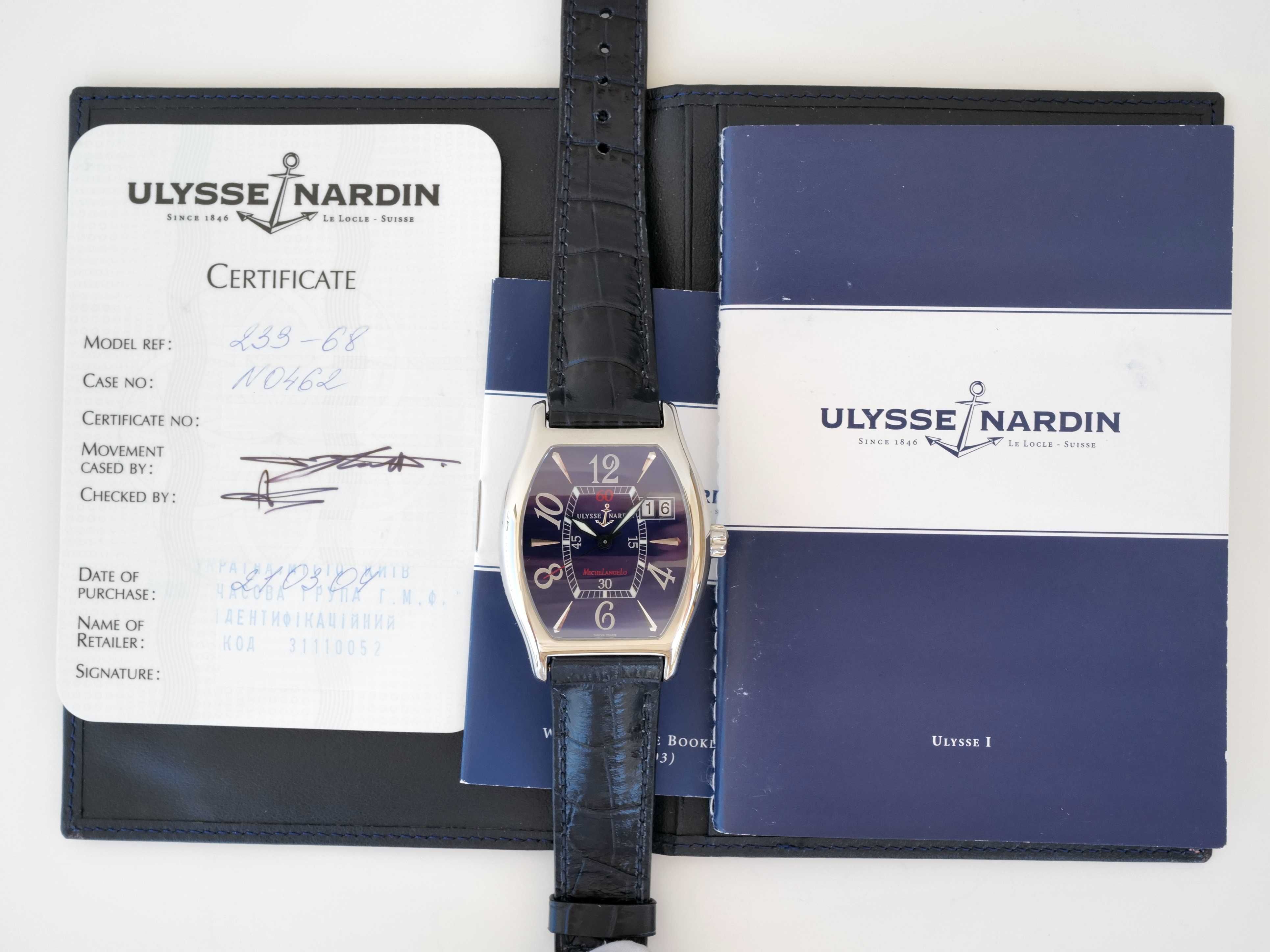 Ulysse Nardin Michelangelo Big Date Blue Dial