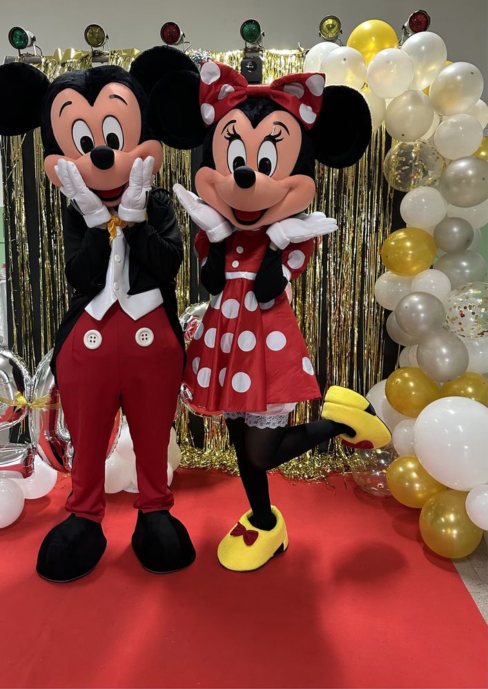 Prensença Mascotes Mickey e Minnie