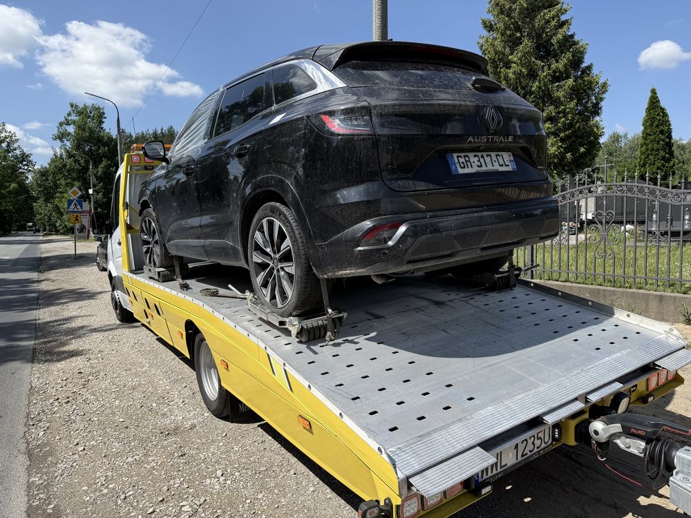 Pomoc drogowa, holowanie, autolaweta, transport aut, transport wózków