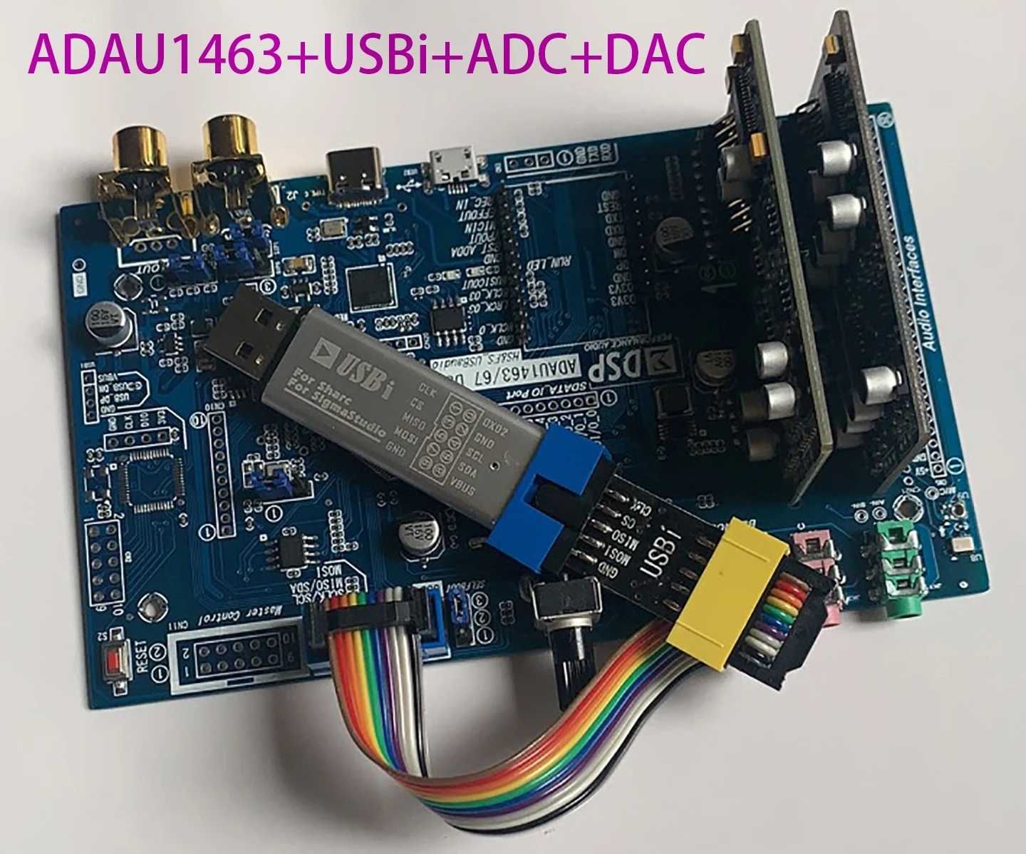 DAC|ADC DSP ADAU1467 Compatible CT7601 USB звукова карта SigmaStudio