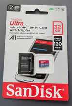 Karta pamięci SANDISK Ultra MicroSDHC 32GB + Adapter SD