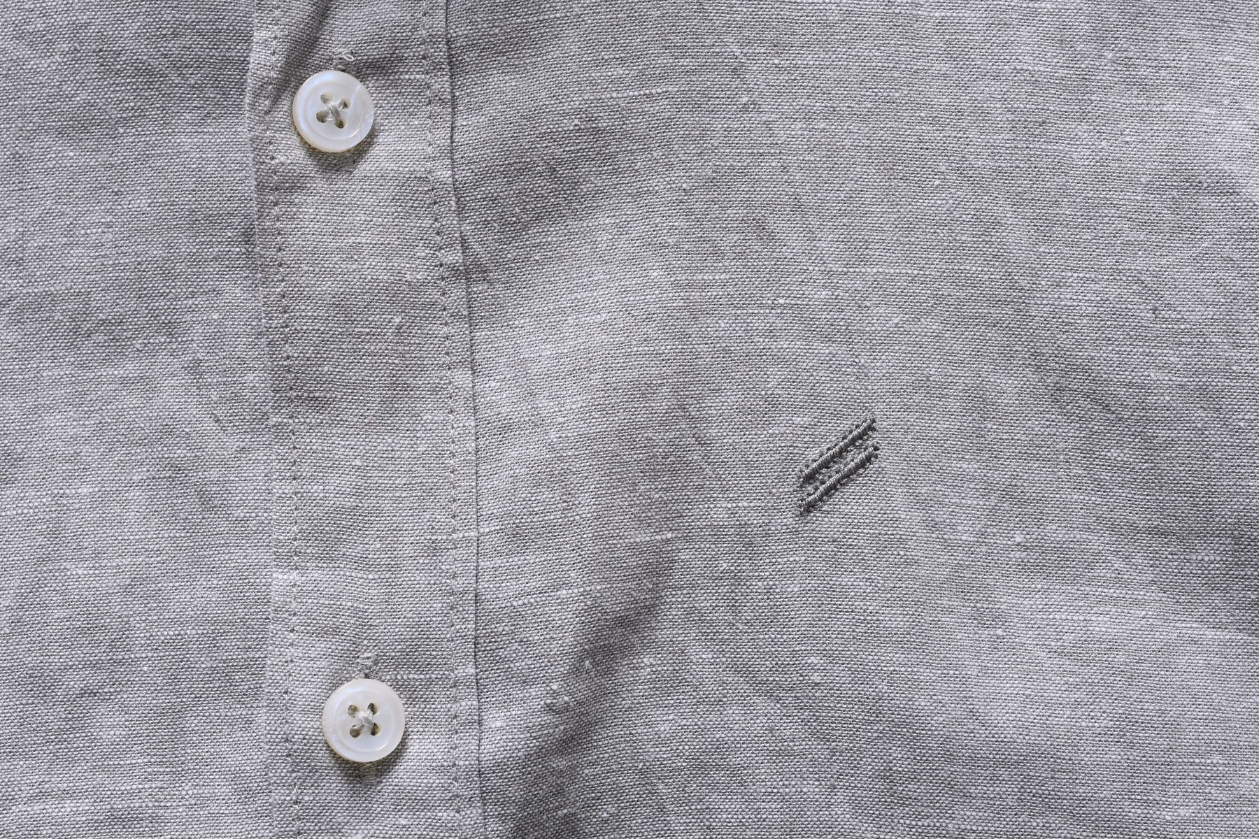 DANIEL HECHTER MODERN FIT popielata koszula męska len bawełna S k 38