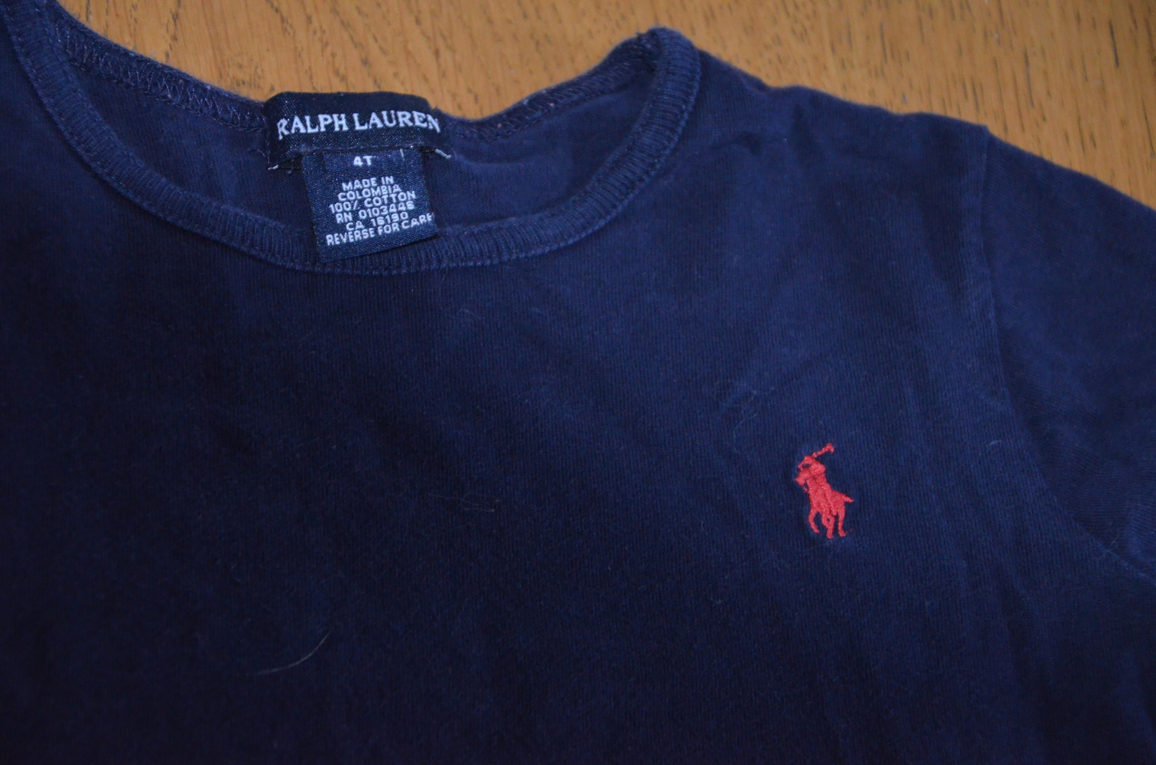 t-shirt Ralph Lauren 98-104- cm/4 lat granat