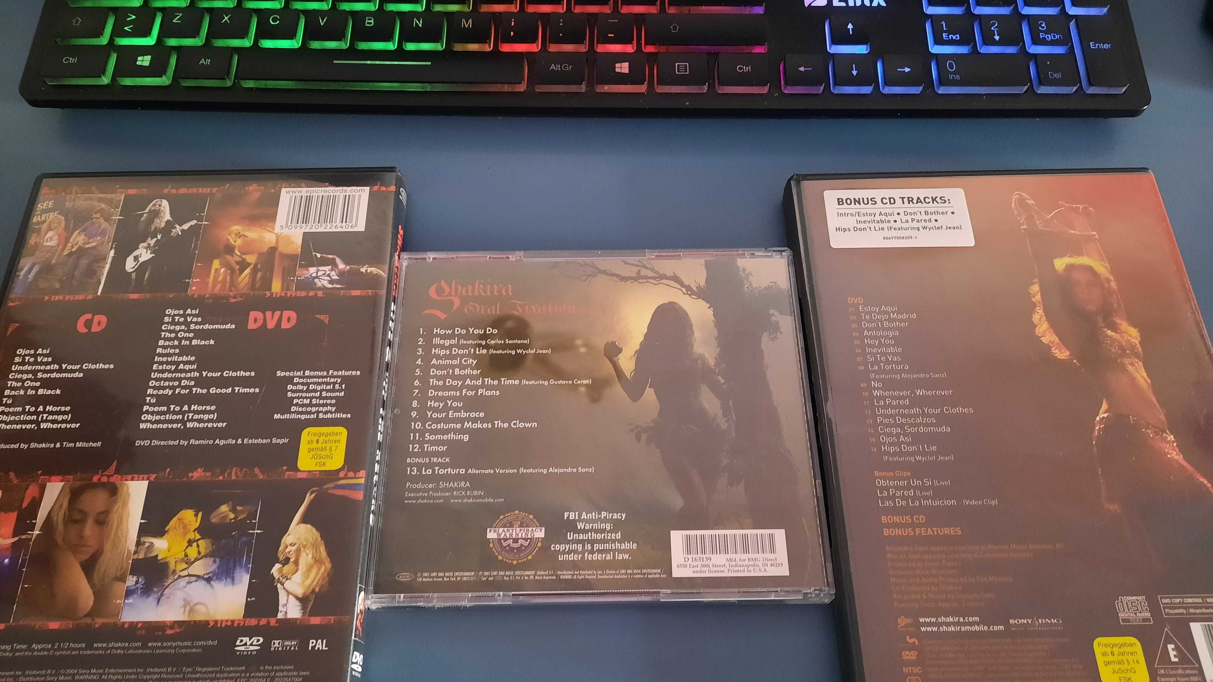 CD e DVDs da Shakira