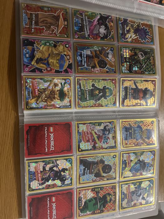 Pełny album kolekcjonerskich kart lego ninjago + ok.70 kart z albumem