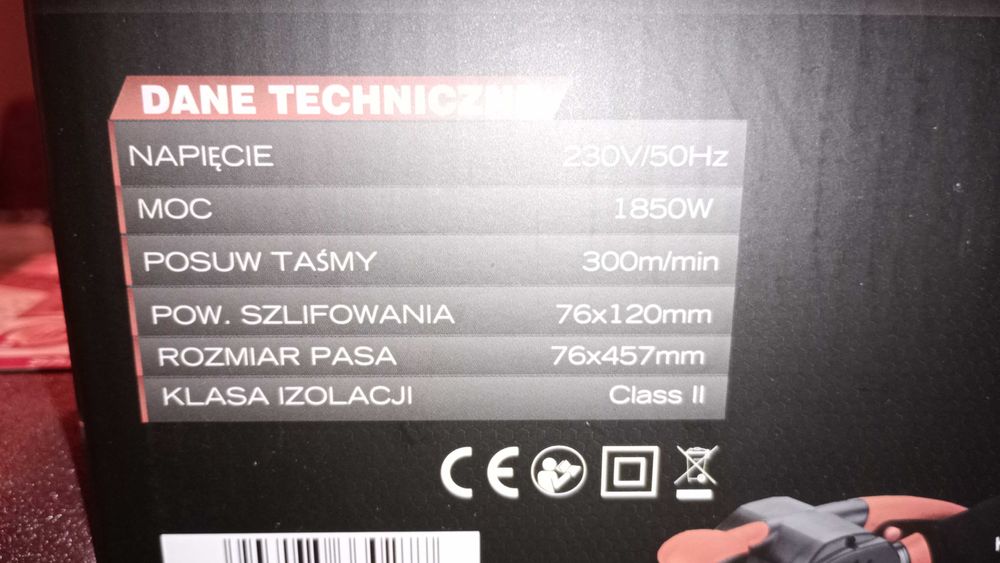 Szlifierka taśmowa Kraft & Dele 1850W