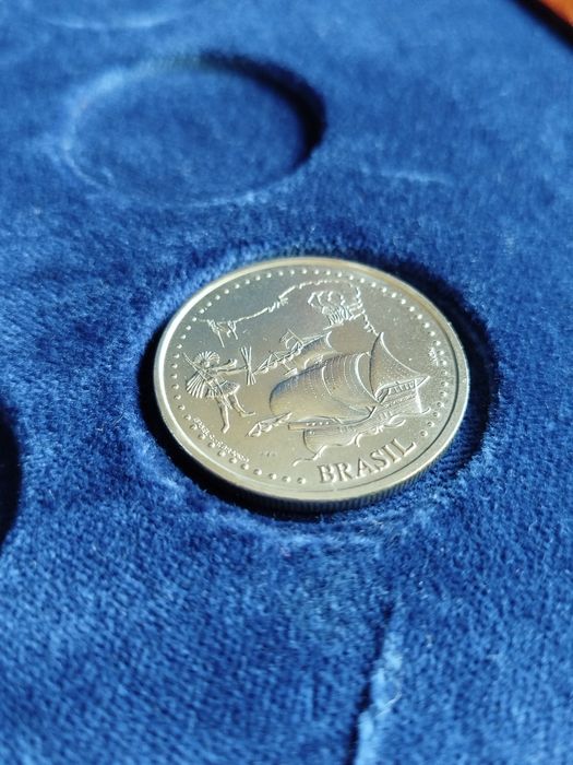 Moeda comemorativa de 200 Escudos- Brasil