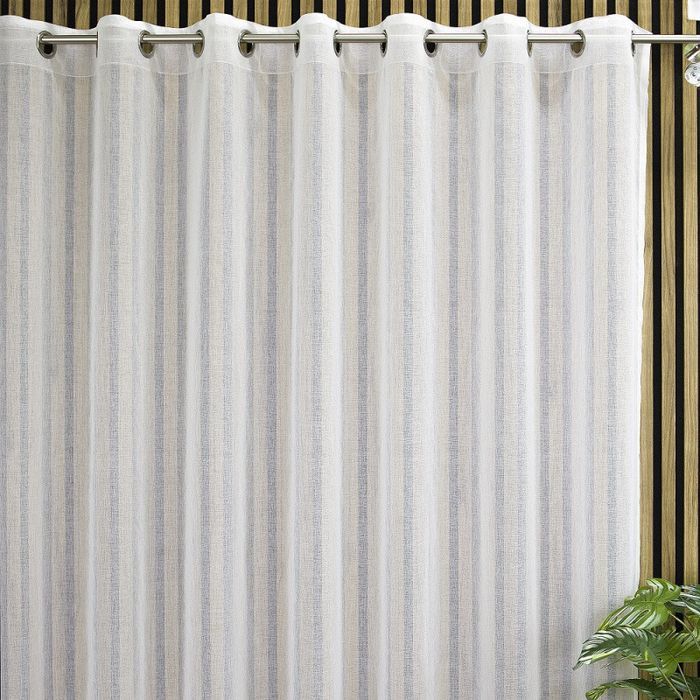 Firanka batyst gotowa na przelotkach z ołowianką 300x230 cm biała