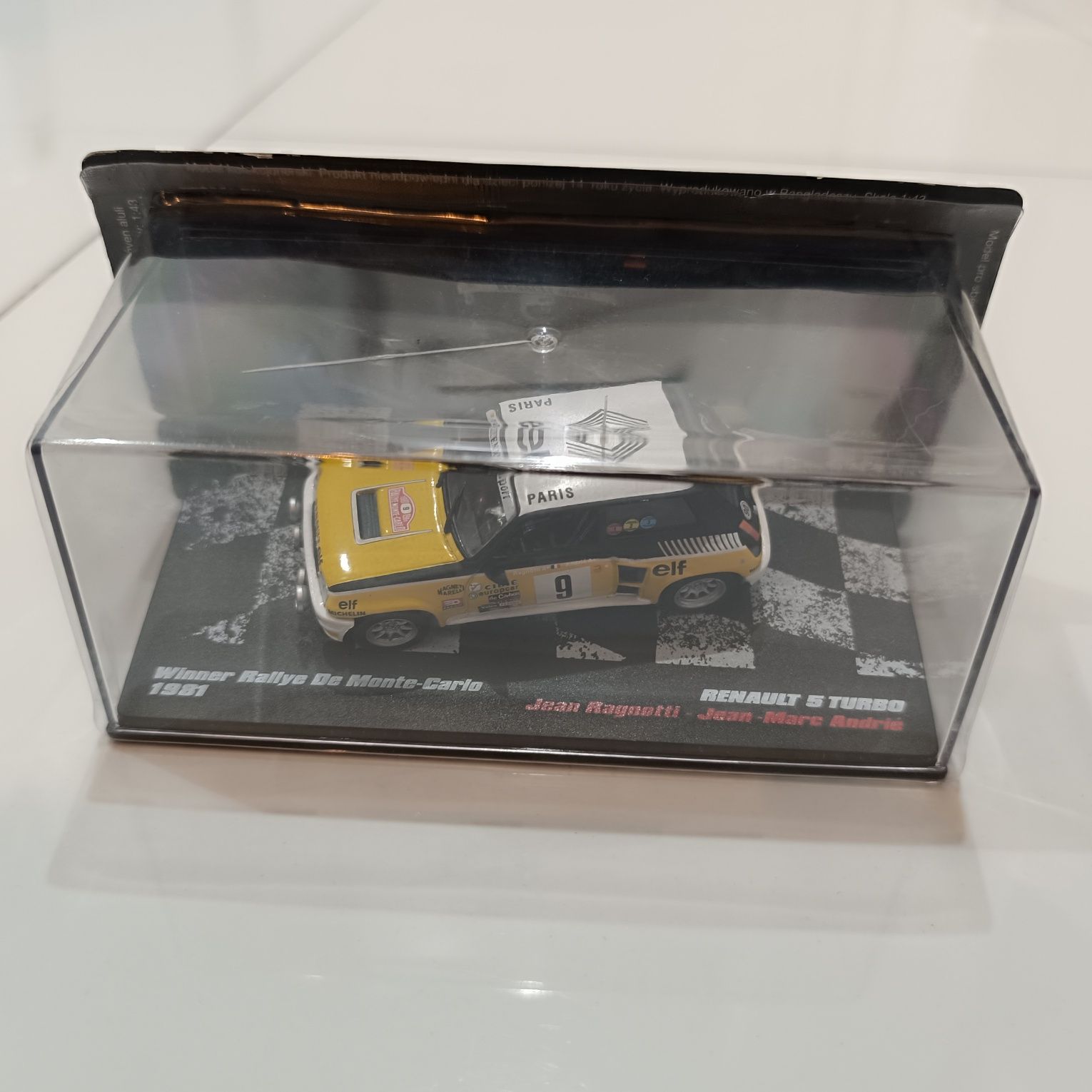 Renault 5 Turbo Monte Carlo 1981 Samochody Rajdowe 1/43