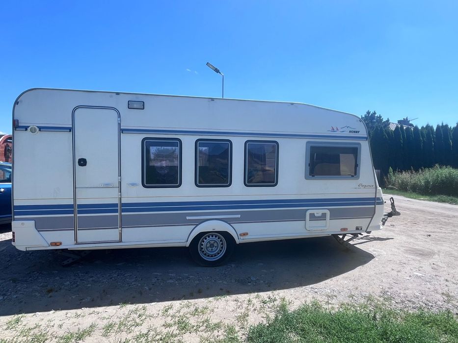 Przyczepa Kempingowa  Hobby 495 Elegance Nowy Namiot super stan