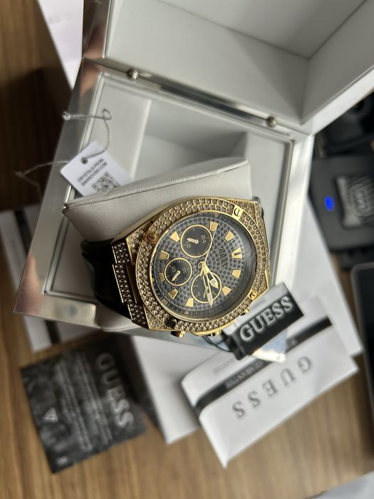 Męski Zegarek Guess GW0060G2*Cyrkonie*Komplet/Wys!