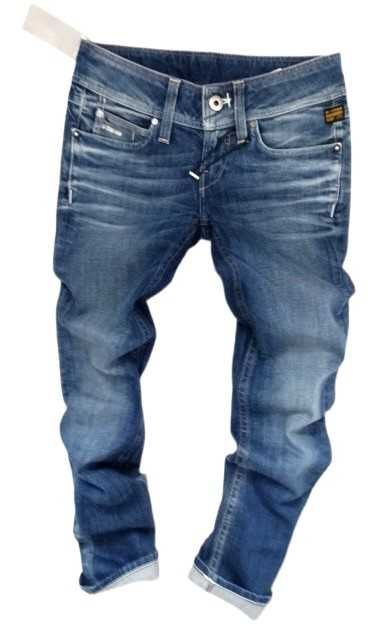 500zł G-STAR RAW oryginalne damskie jeansy biodrówki  S/M nowe 27/32