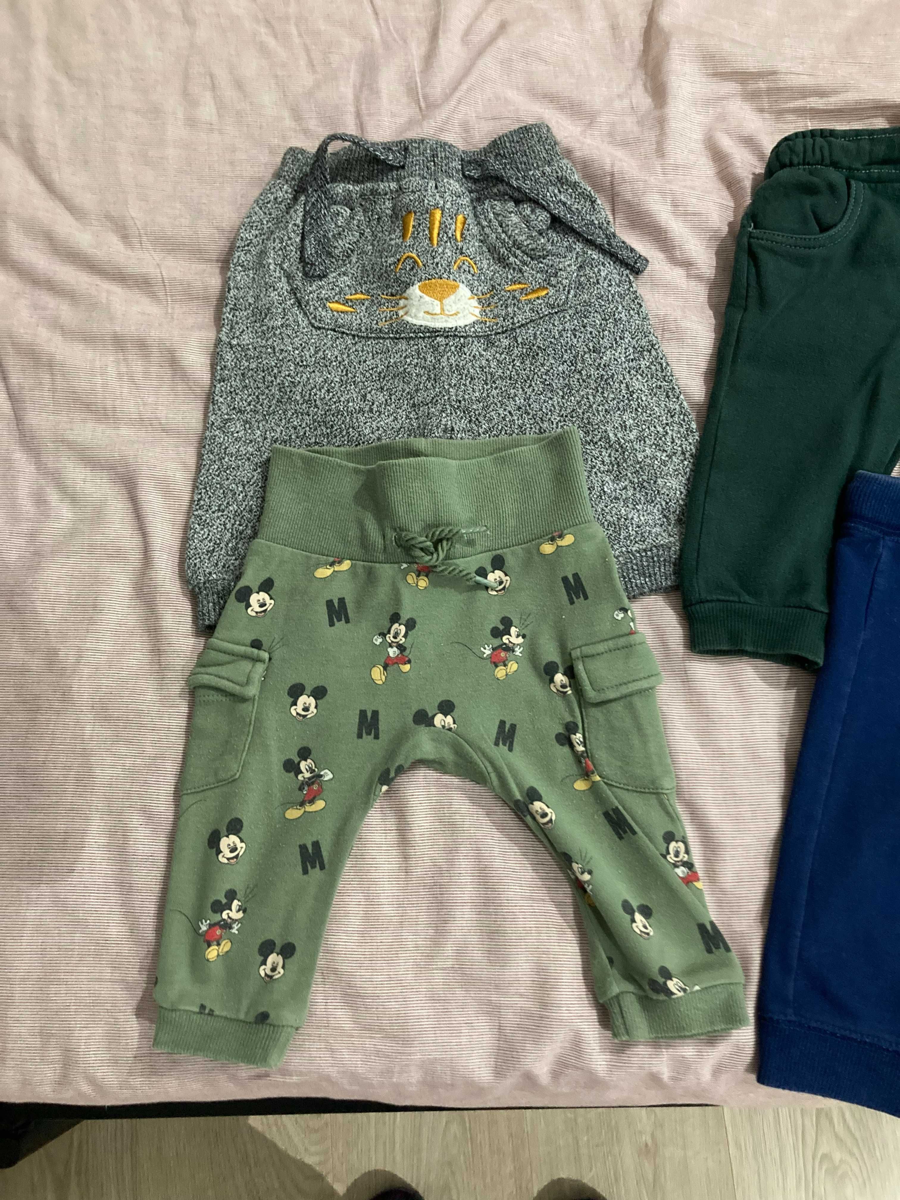 4 pares de calças algodão 3/6 meses
