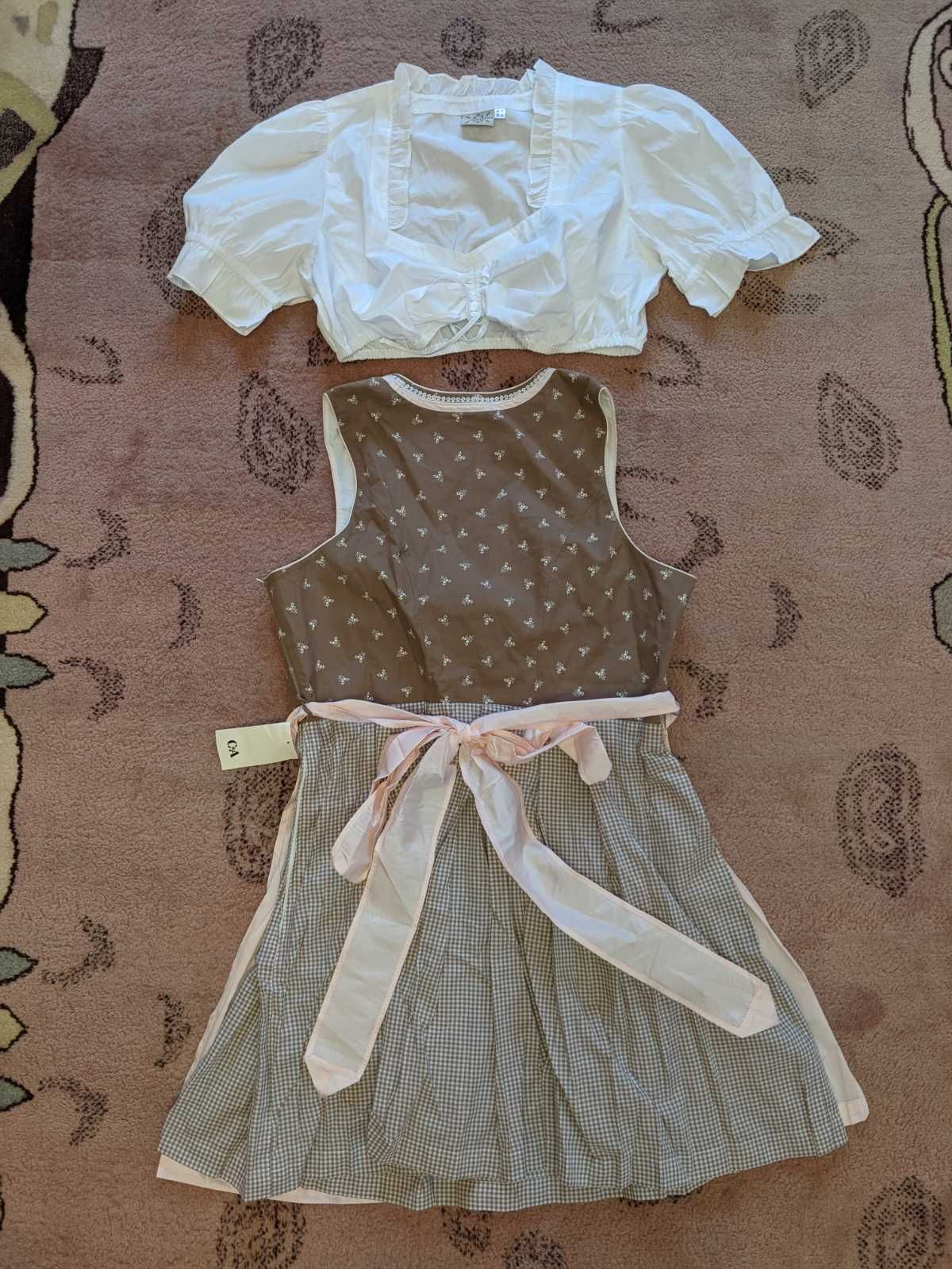 Платье Октоберфест Баварська сукня Костюм Селянка Косплей XL-XXL Sissy
