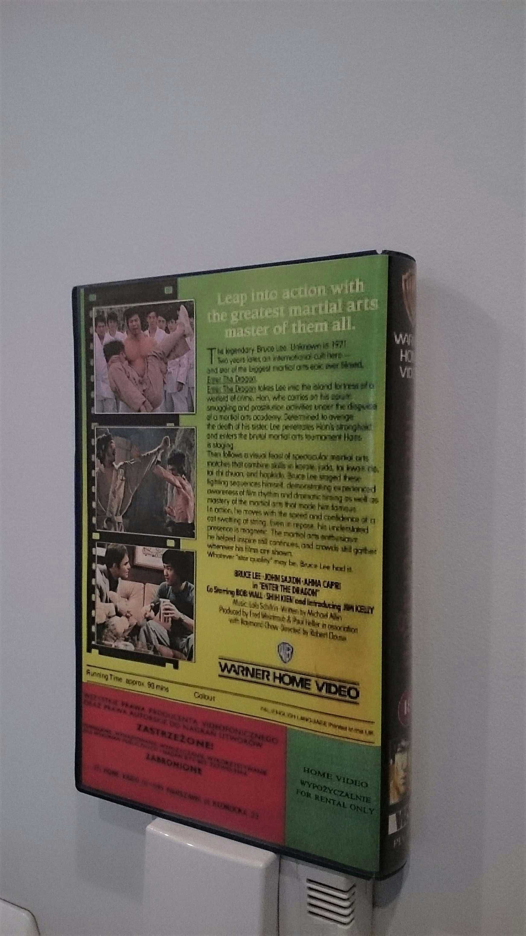 Filmy VHS * Bruce Lee Wejście Smoka , GRA ŚMIERCI * Pogromca Gangów *