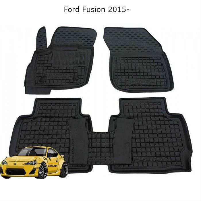 Коврики резиновые на Ford Focus/Mondeo/Fusion/Fiesta/Kuga/Edge/Transit