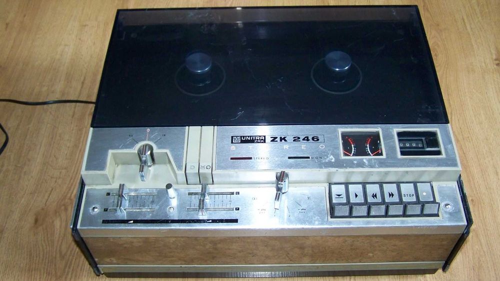 magnetofon szpulowy unitra ZRK  ZK 246  retro  vintage