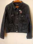 Katana jeansowa kurtka Goth dark vamp house S z wiązaniami Gothic punk