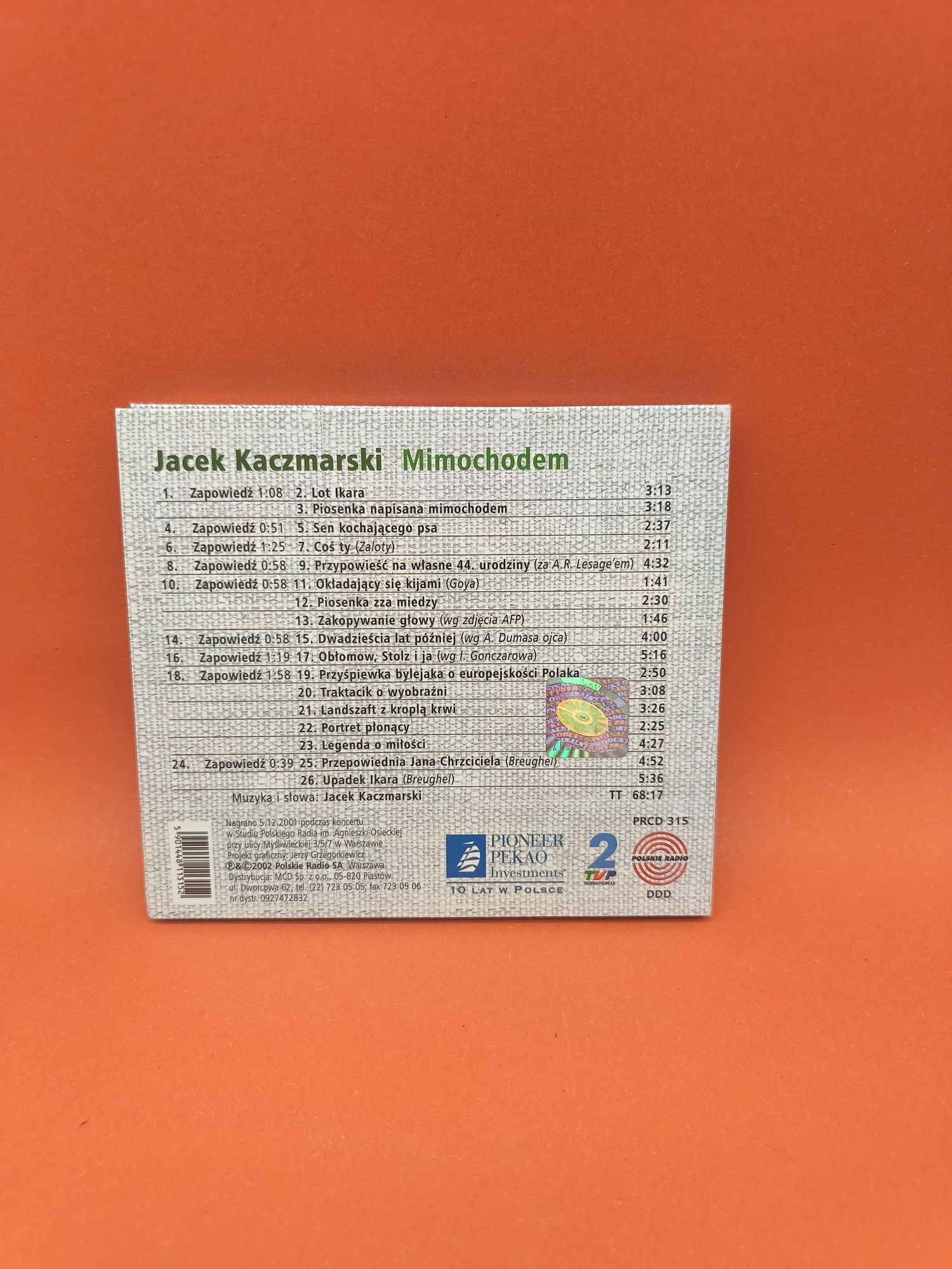CD - Jacek Kaczmarski - MIMOCHODEM 2002