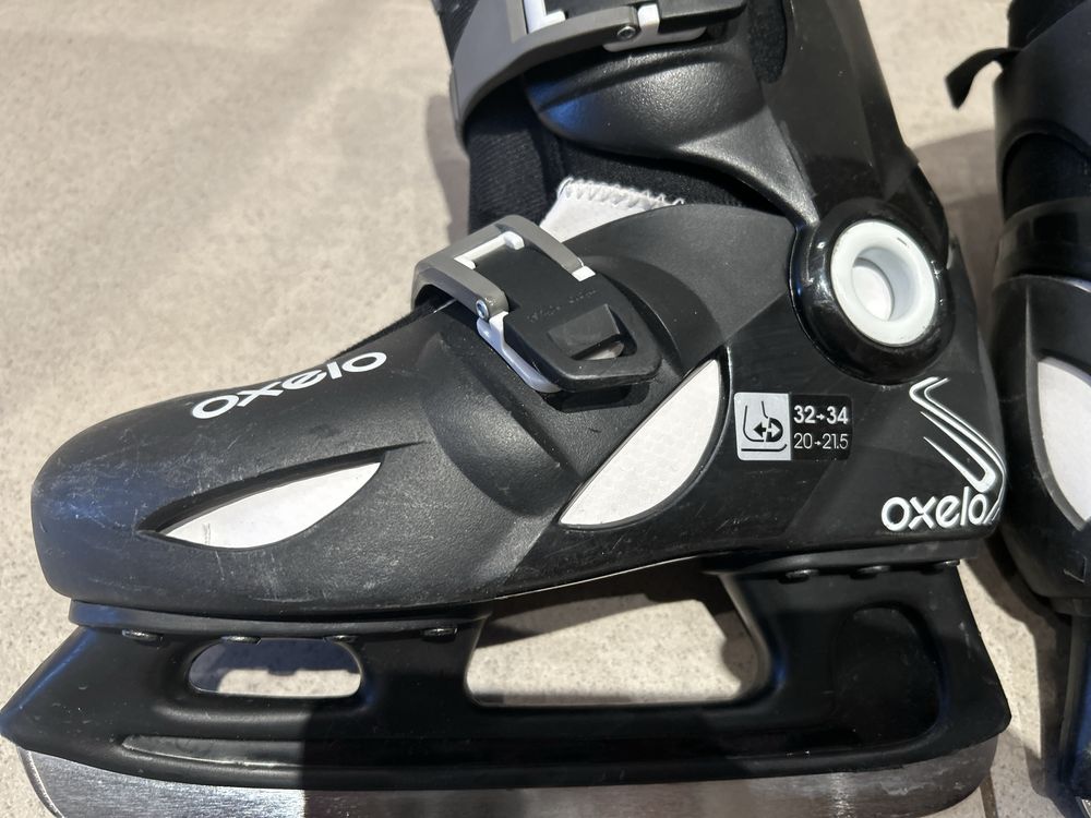 Łyżwy dziecięce Oxelo Decathlon r. 32-34 (20-21,5)