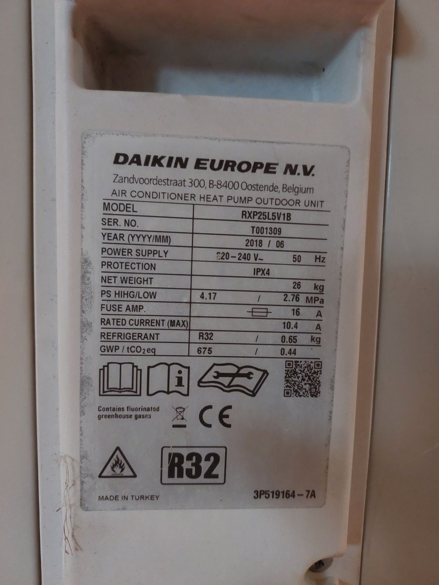 Aparelho ar condicionado inverter Daikin