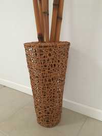 Vaso vime com bambu