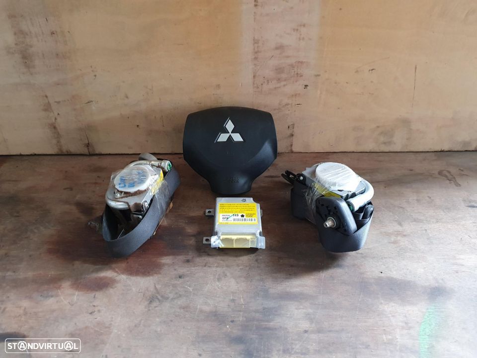 Kit airbags sintos segurança centralina mitsubishi l200 strakar ka kb