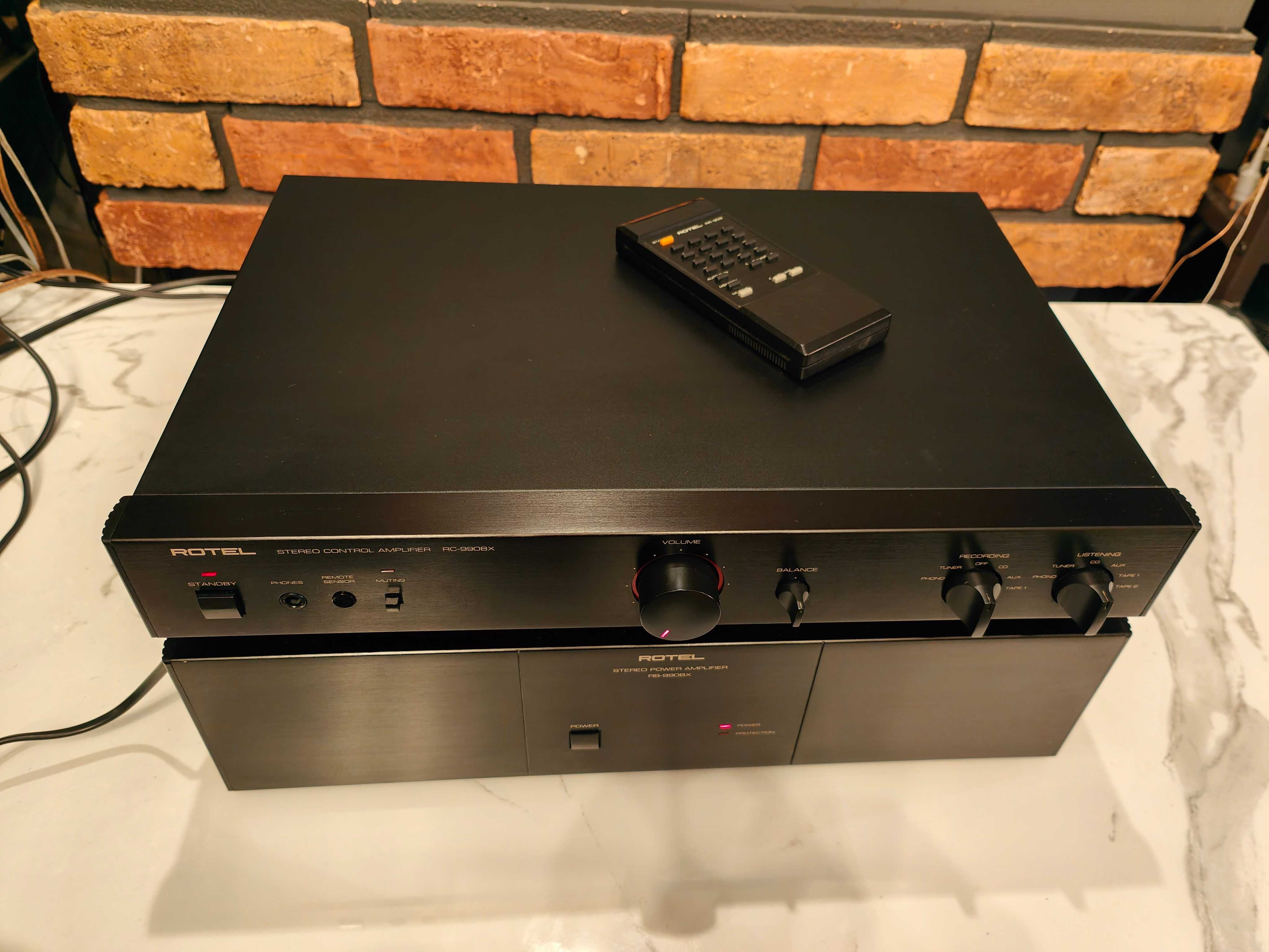 ROTEL RB-990BX + RC-990BX ! Flagowy zestaw STEREO ! HI-END ! Pilot