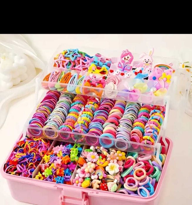 Duży Zestaw gumek do włosów