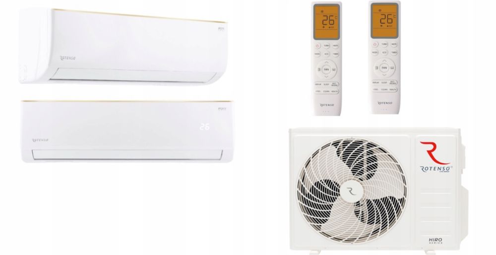 Klimatyzacja Rotenso HiroN 4.1 Kw multisplit +2x 2,6kw Roni