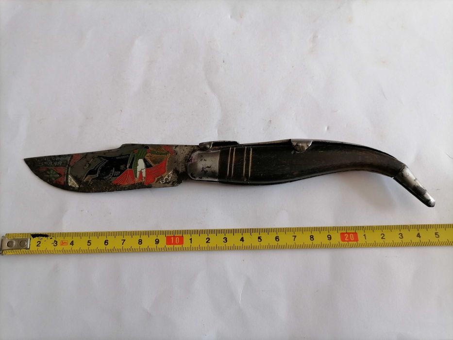 Canivete Coleção Toledo/Albacete? - Cenas Tauromaquia - Cabo Corno